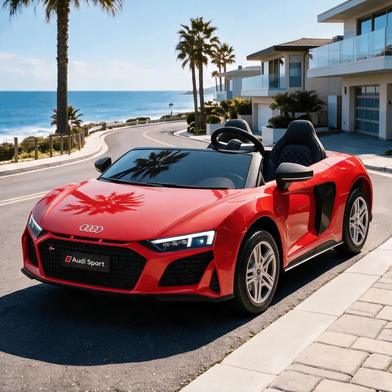 Αδειοδοτημένο ηλεκτροκίνητο αυτοκίνητο Audi R8 Premium, 400W, 24V/14Ah, ελαστικά EVA, MP3, R/C 2.4G