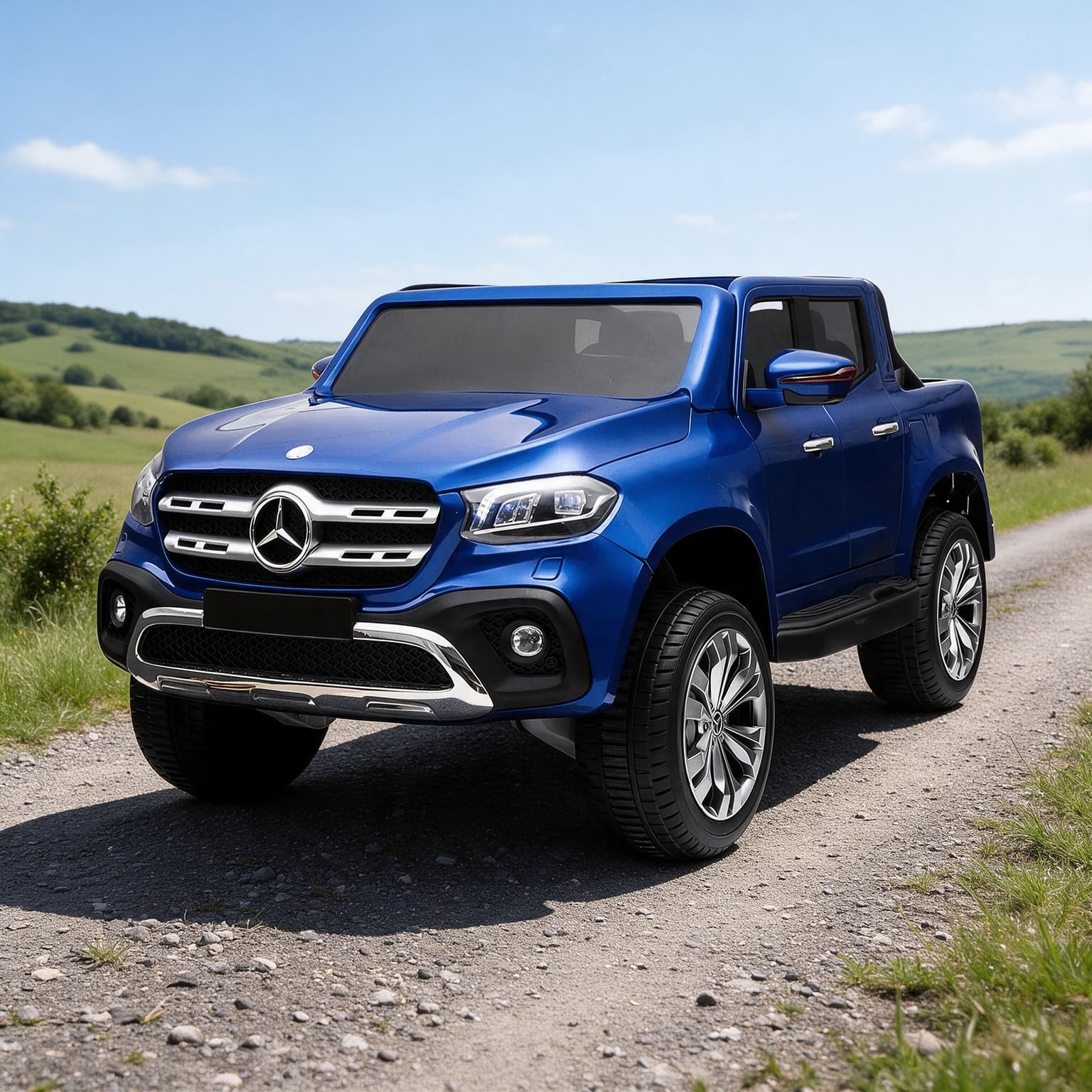 Αδειοδοτημένο ηλεκτροκίνητο τζιπ Mercedes X-Class, 180W, 12V14AH, 4x4, ελαστικά EVA, MP3 player