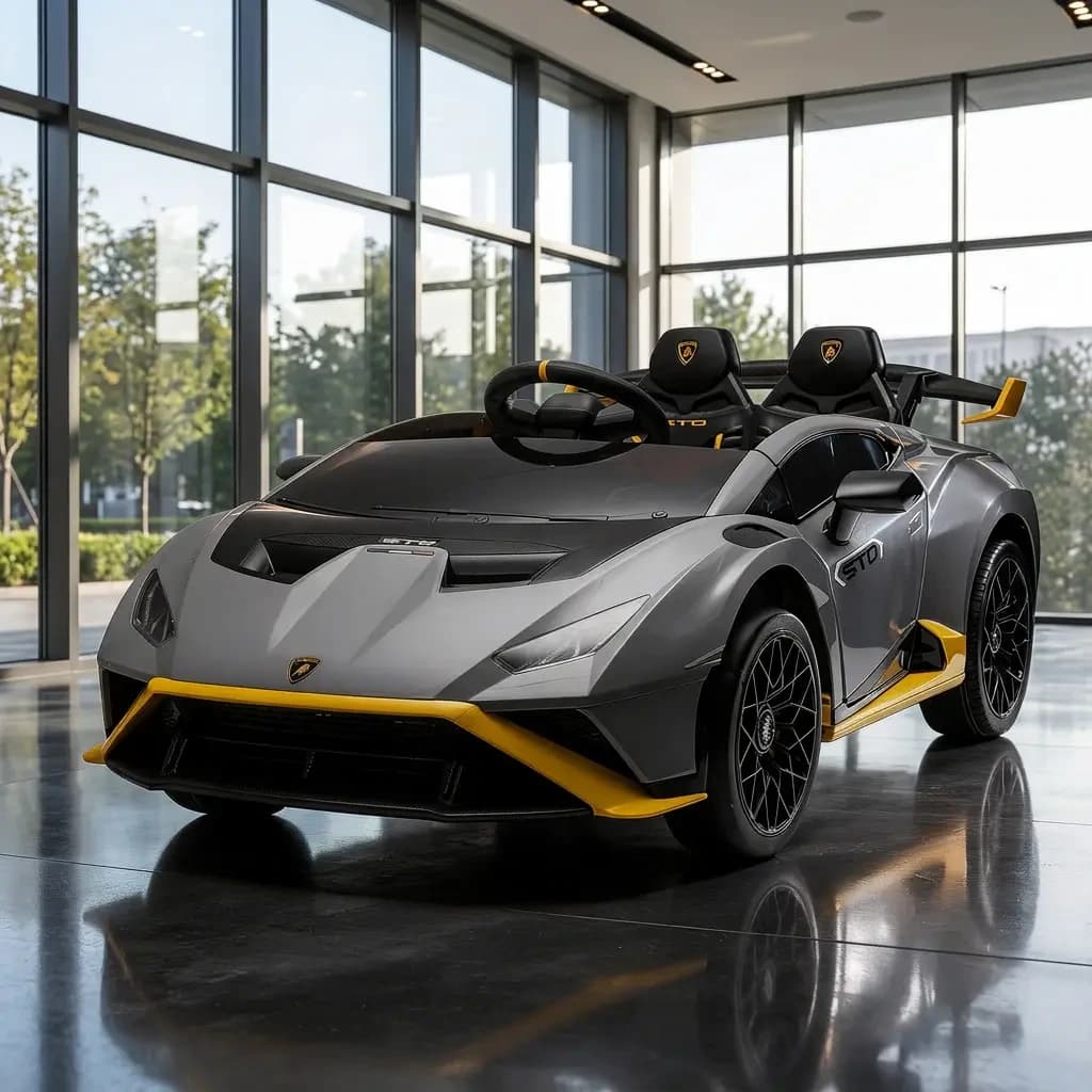 Αδειοδοτημένο ηλεκτροκίνητο αυτοκίνητο Lamborghini Huracán STO, 100W, 12V/7Ah, ελαστικά EVA, MP3