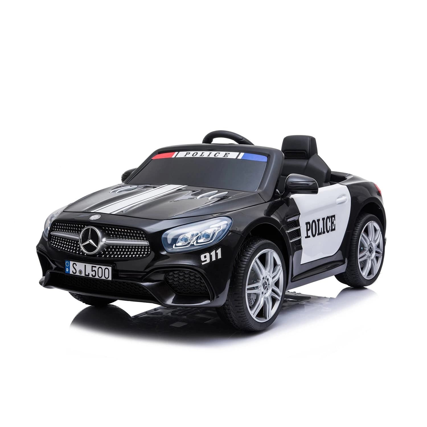 Αδειοδοτημένο ηλεκτροκίνητο αυτοκίνητο Mercedes Benz SL500 Police, 80W, 12V7Ah, R/C 2.4G, ελαστικά EVA