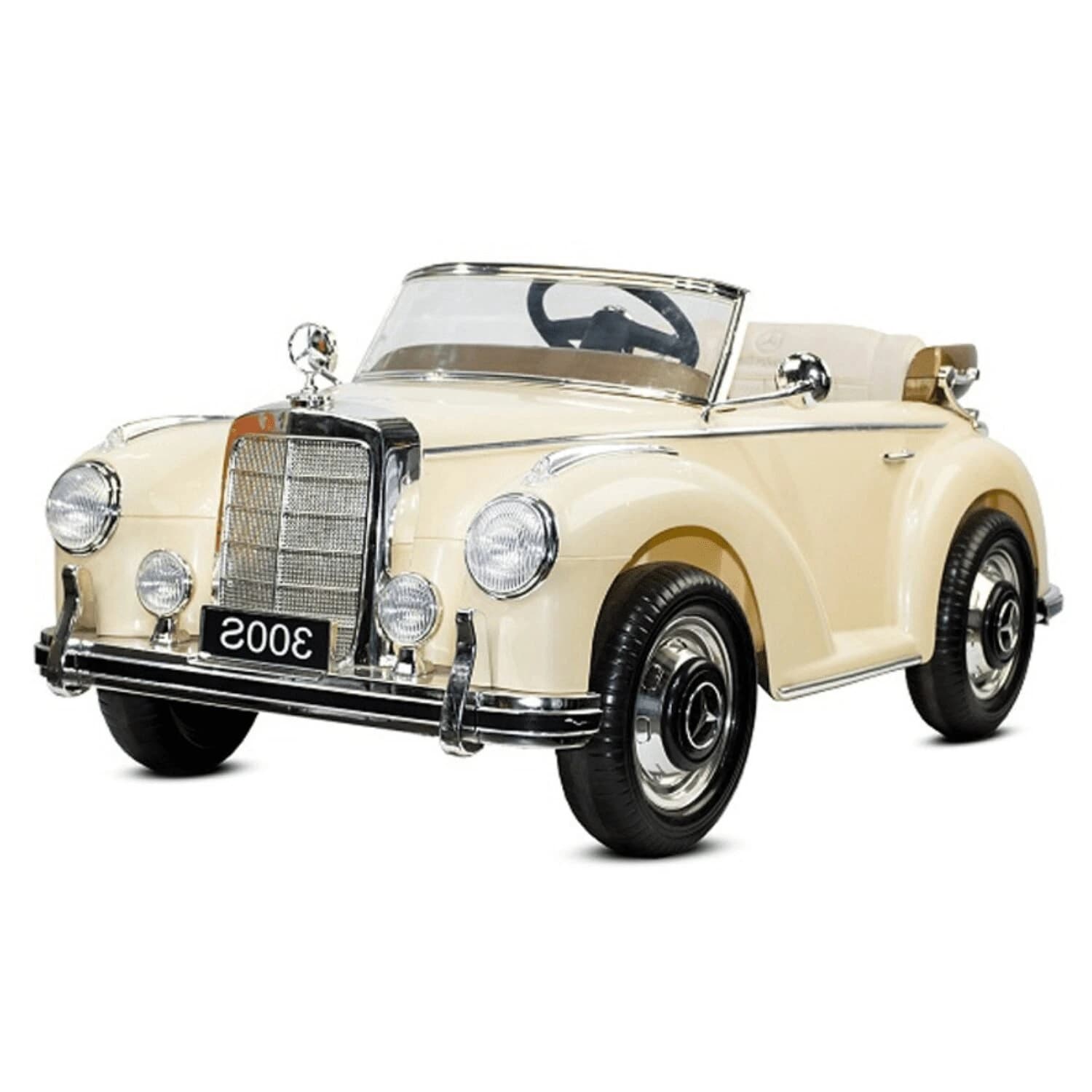 Αδειοδοτημένο ηλεκτροκίνητο retro αυτοκίνητο Mercedes 300S, 90W, 12V/7Ah, R/C 2.4G, ελαστικά EVA