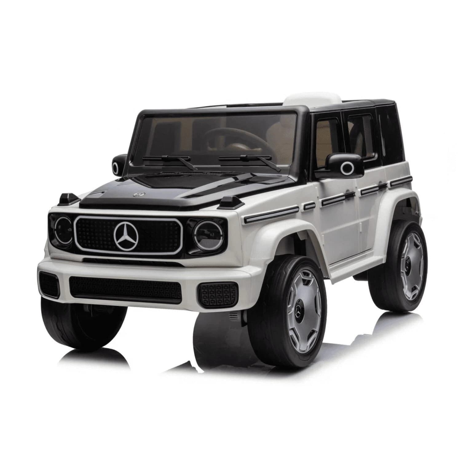 Αδειοδοτημένο ηλεκτροκίνητο τζιπ Mercedes EQG 2026, 4x4, 140W, 12V/9Ah, ελαστικά EVA