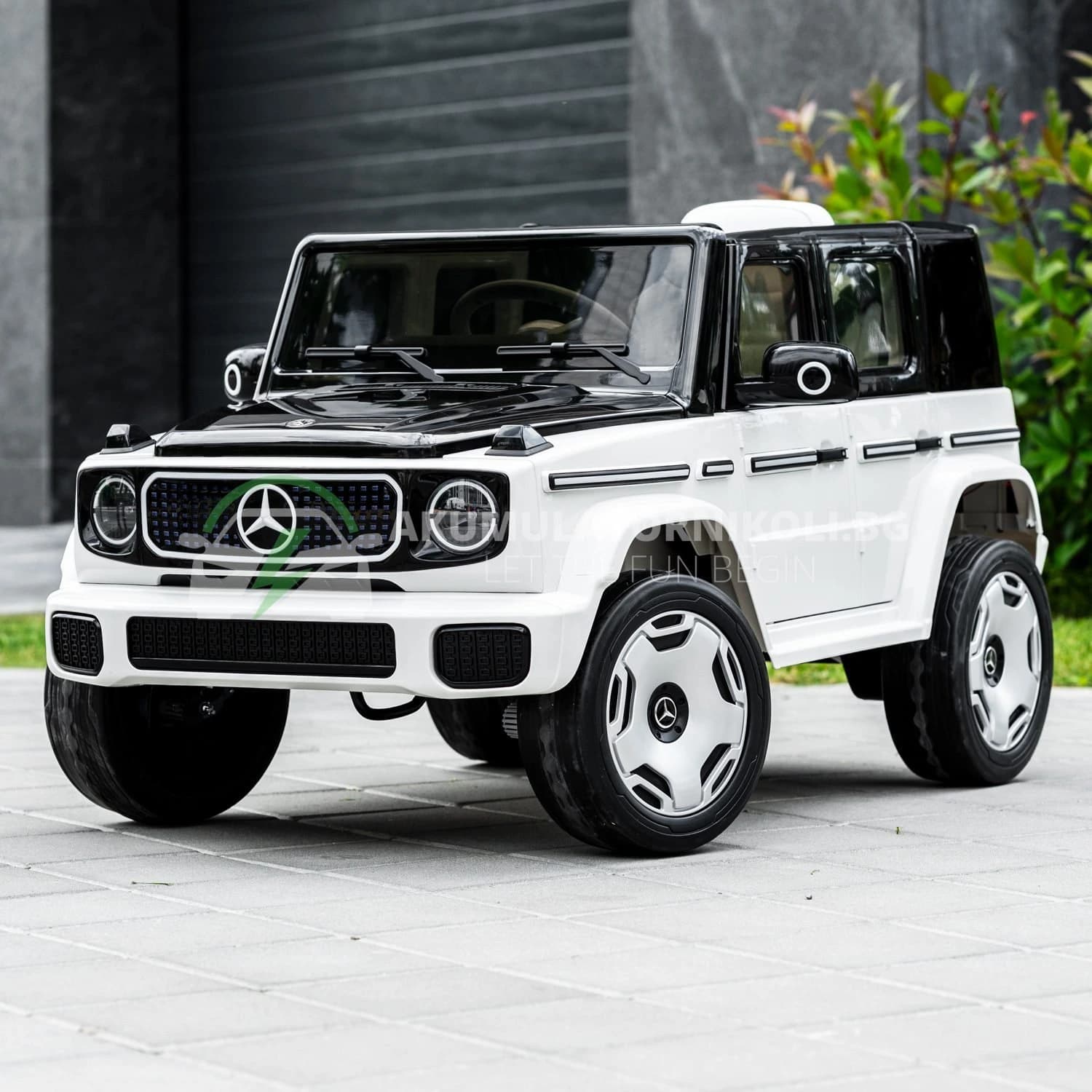 Αδειοδοτημένο ηλεκτροκίνητο τζιπ Mercedes EQG 2026, 140W, 12V/9Ah, 4x4, ελαστικά EVA