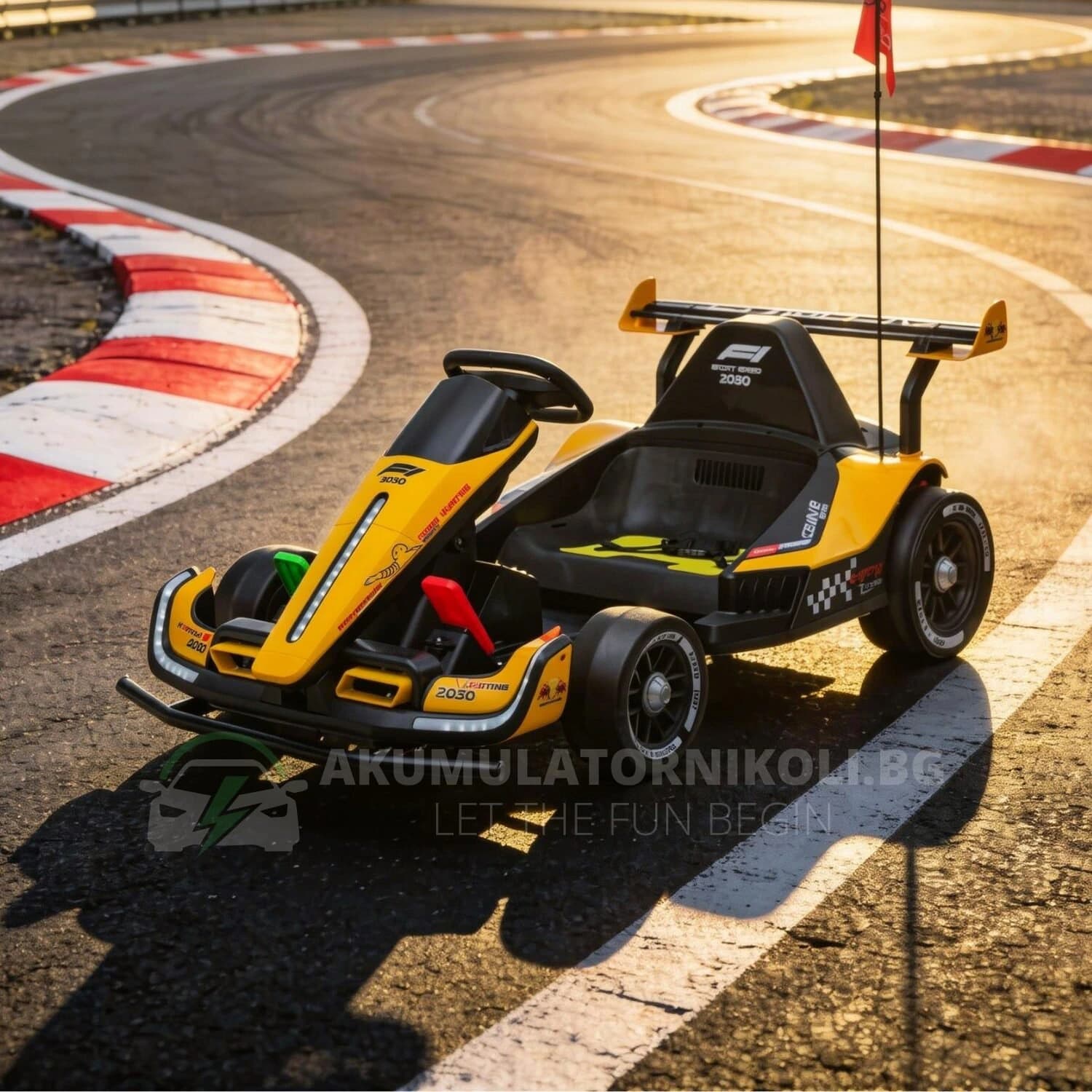 Παιδικό ηλεκτροκίνητο καρτ Racing F1, 500W, 24V/14Ah, R/C 2.4, ελαστικά EVA