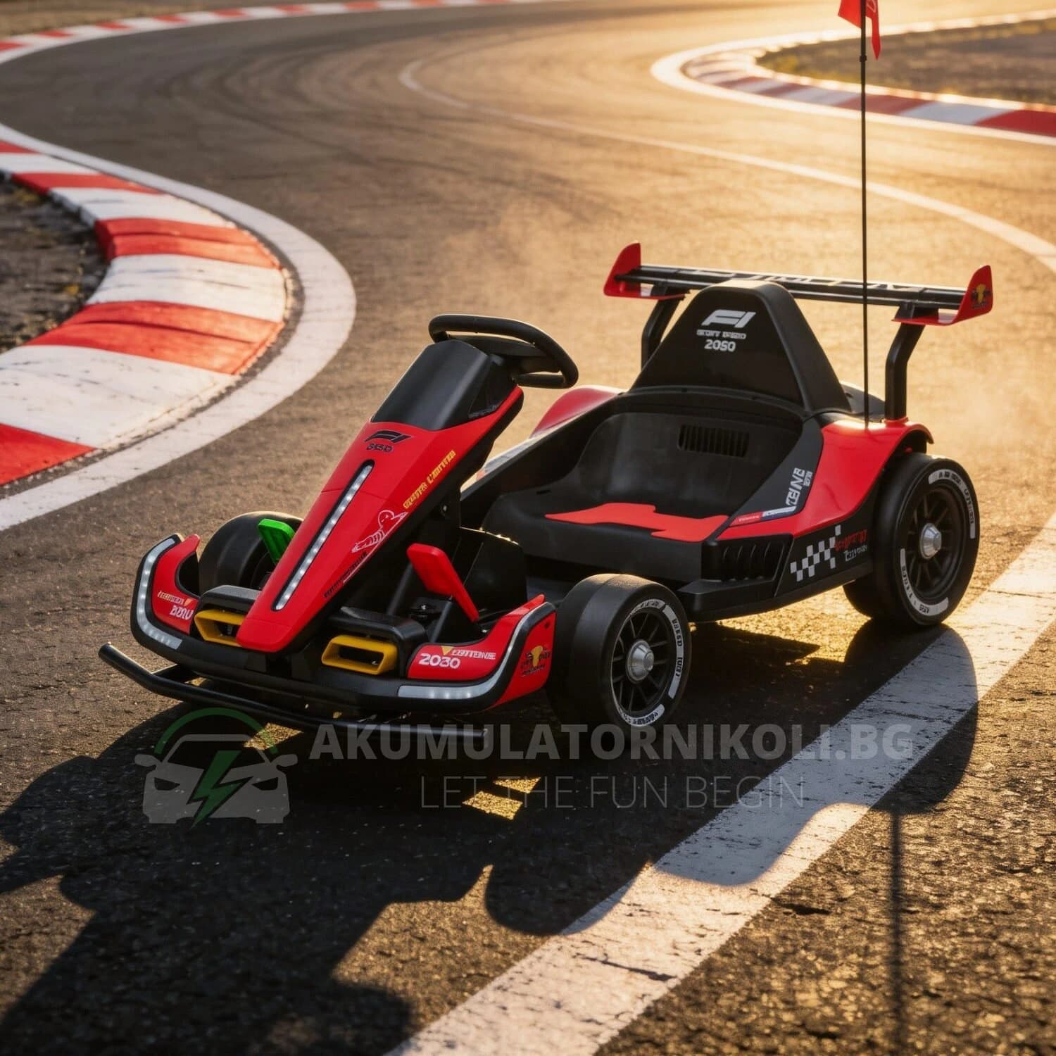 Παιδικό ηλεκτροκίνητο καρτ Racing F1, 500W, 24V/14Ah, R/C 2.4, ελαστικά EVA
