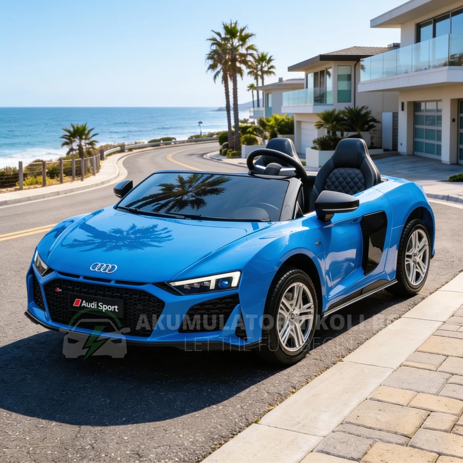 Αδειοδοτημένο ηλεκτροκίνητο αυτοκίνητο Audi R8 Premium, 400W, 24V/14Ah, ελαστικά EVA, MP3, R/C 2.4G