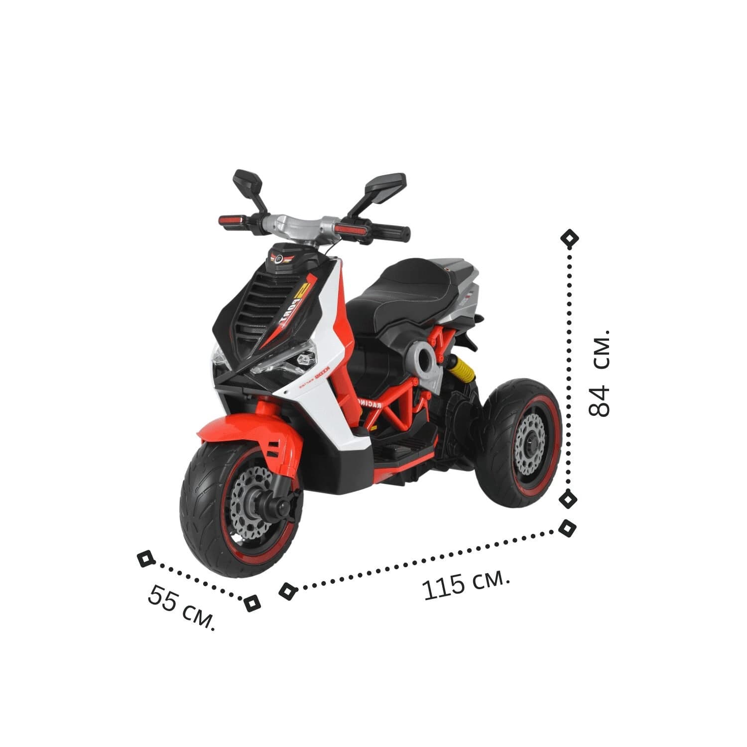 Παιδική ηλεκτροκίνητη μηχανή OFF ROAD, 25W, 6V/4.5Ah, μουσικό πάνελ