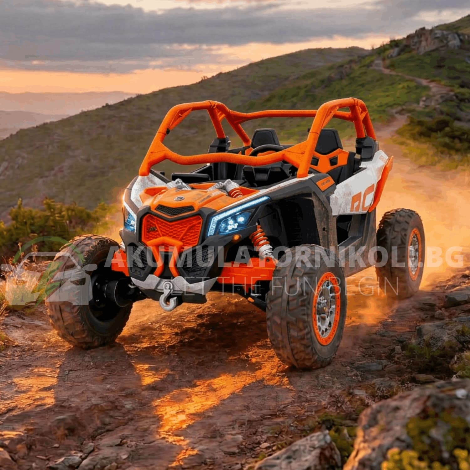 Αδειοδοτημένο ηλεκτροκίνητο UTV Can-Am Maverick Turbo RR, 4x4, 800W, 24V/7Ah, ελαστικά EVA, R/C 2.4G