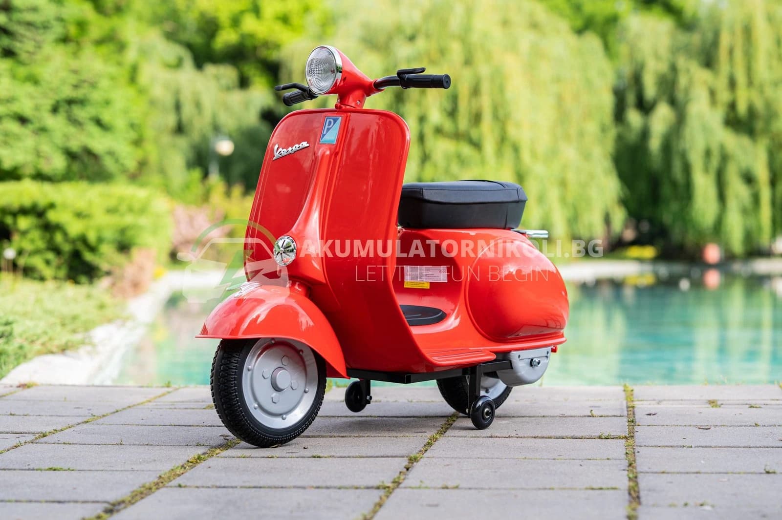 Αδειοδοτημένη ηλεκτροκίνητη μηχανή, Piaggio VESPA 150 VL1T, 110W, 12V/7AH, ελαστικά EVA