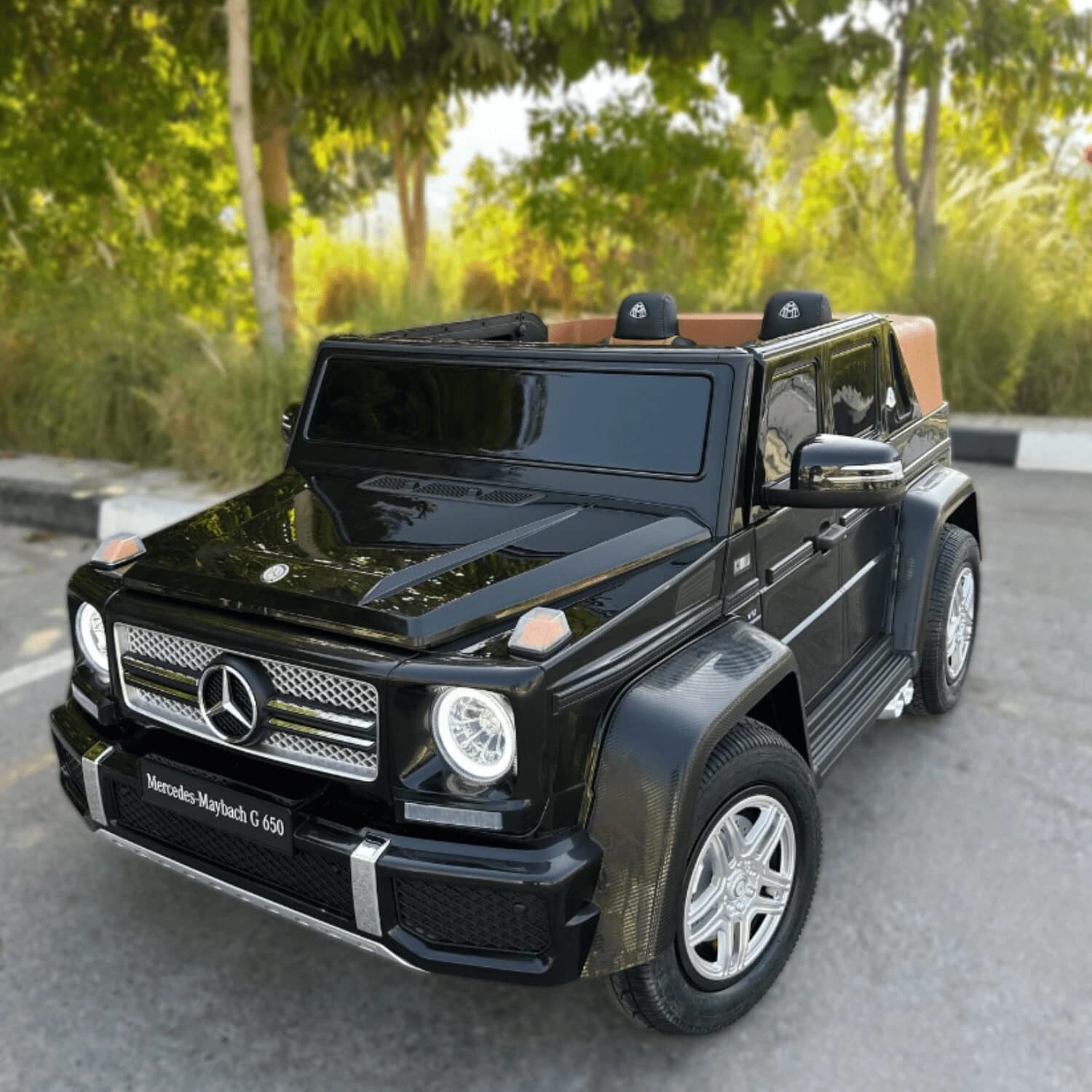 Αδειοδοτημένο ηλεκτροκίνητο τζιπ Mercedes Benz MAYBACH G650 2026, MP4, 300W, 24V, 15+ km/h
