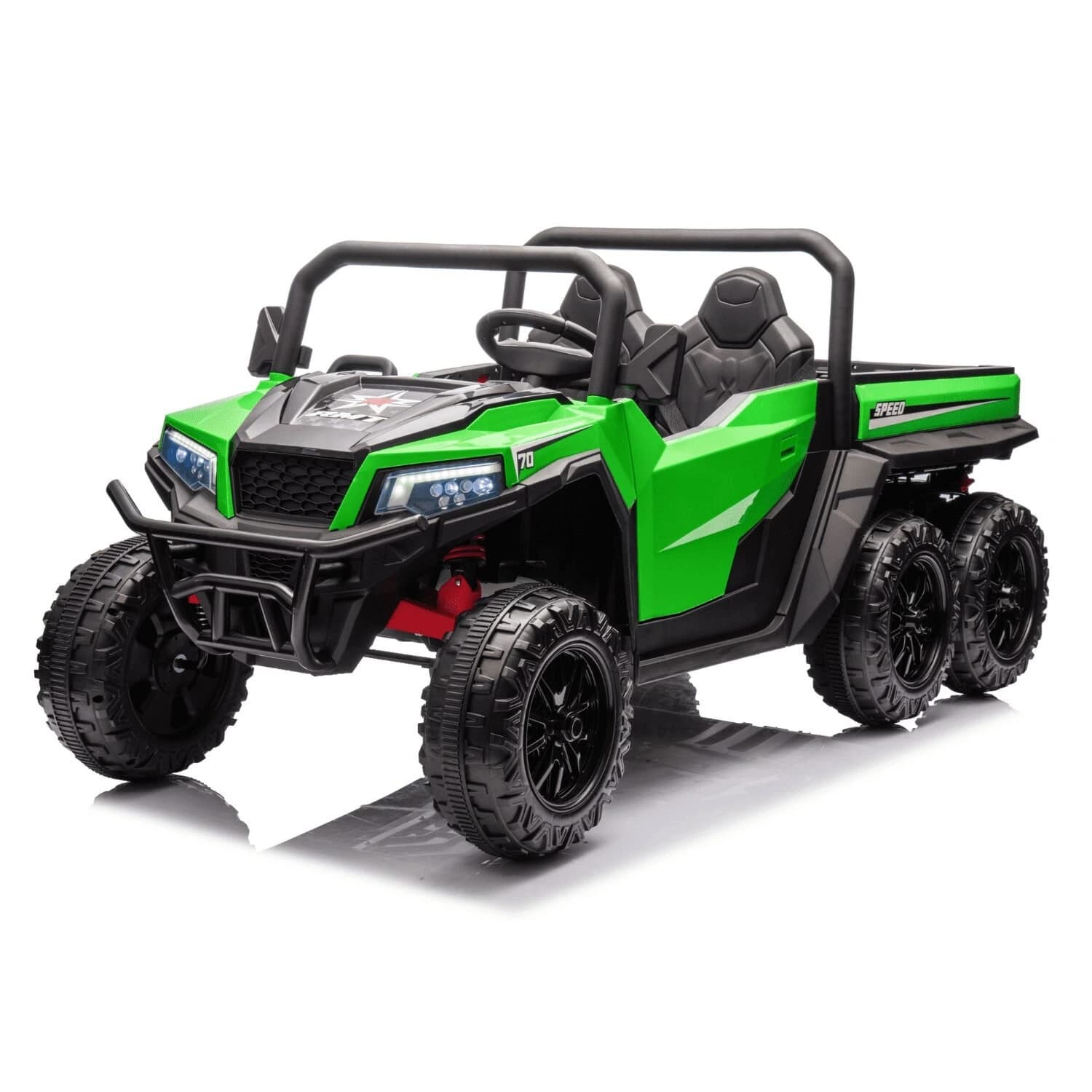 Παιδικό ηλεκτροκίνητο UTV Trunk Green, 4x4, 250W, 24V7Ah, ελαστικά EVA