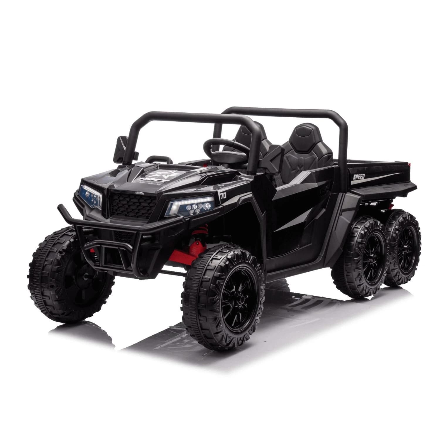 Παιδικό ηλεκτροκίνητο UTV Trunk Black,4x4,250W, 24V7Ah, ελαστικά EVA