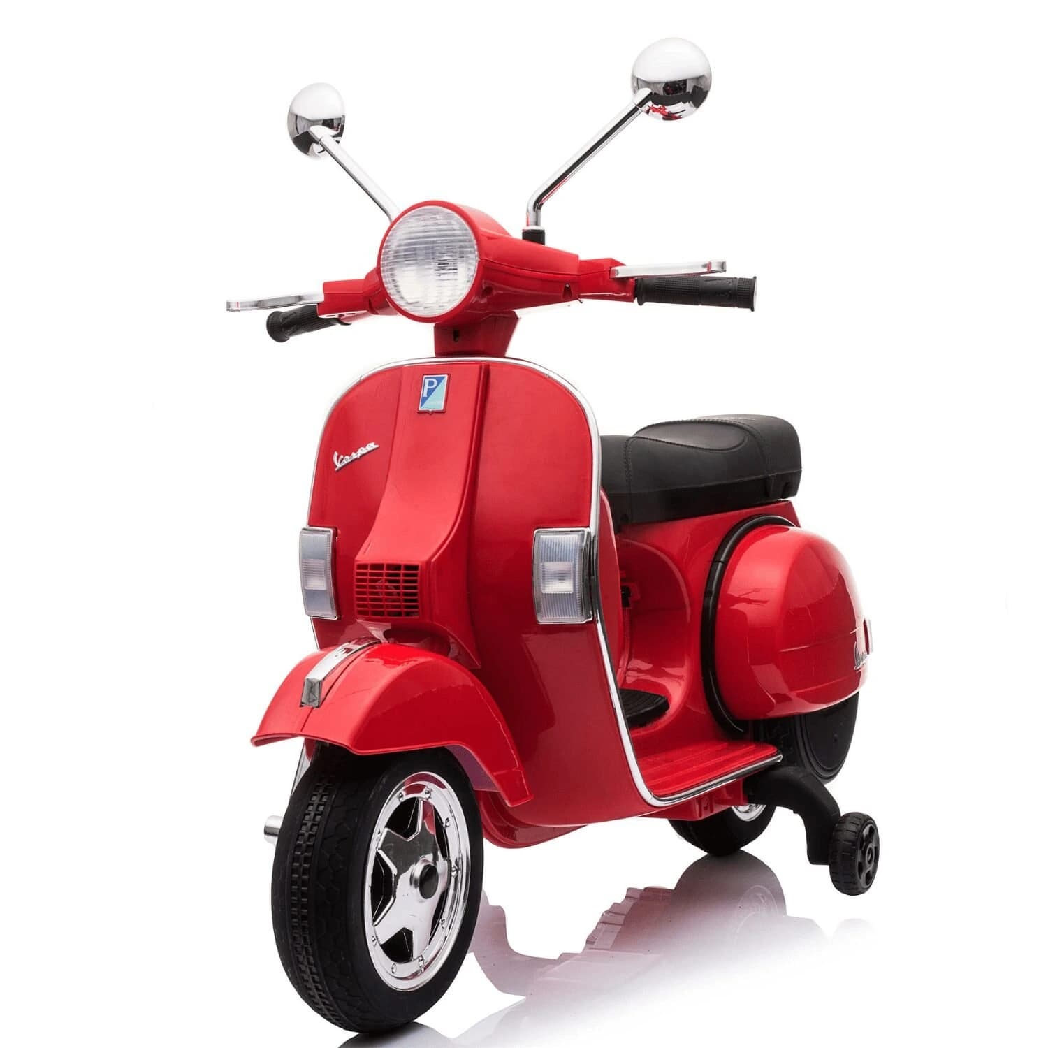 Αδειοδοτημένη ηλεκτροκίνητη μηχανή Piaggio PX150, 70W, 12V/7Ah, ελαστικά EVA