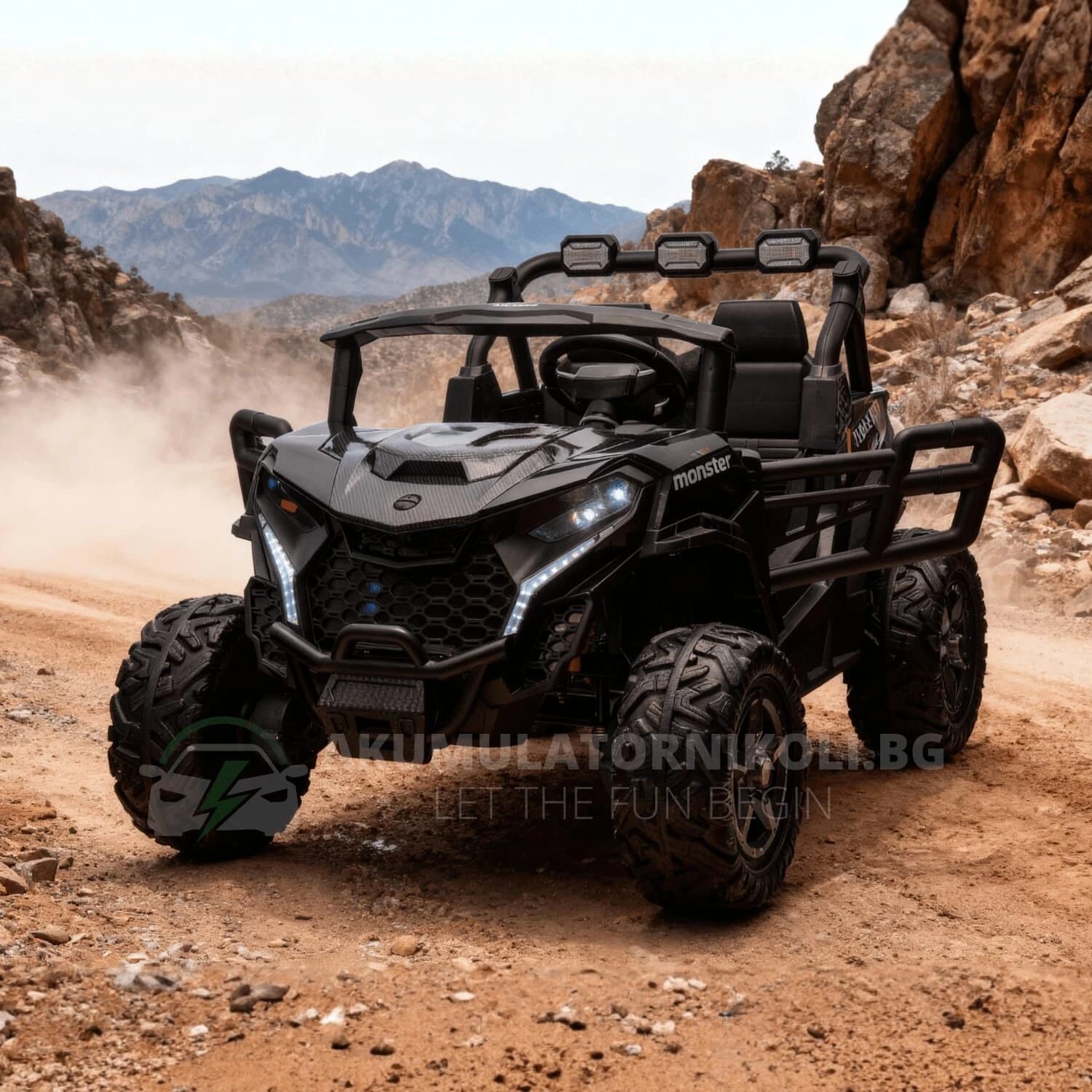 Παιδικό ηλεκτροκίνητο UTV Monster 2026, 320W, 24V7AH, ελαστικά EVA, 4x4, Mp3