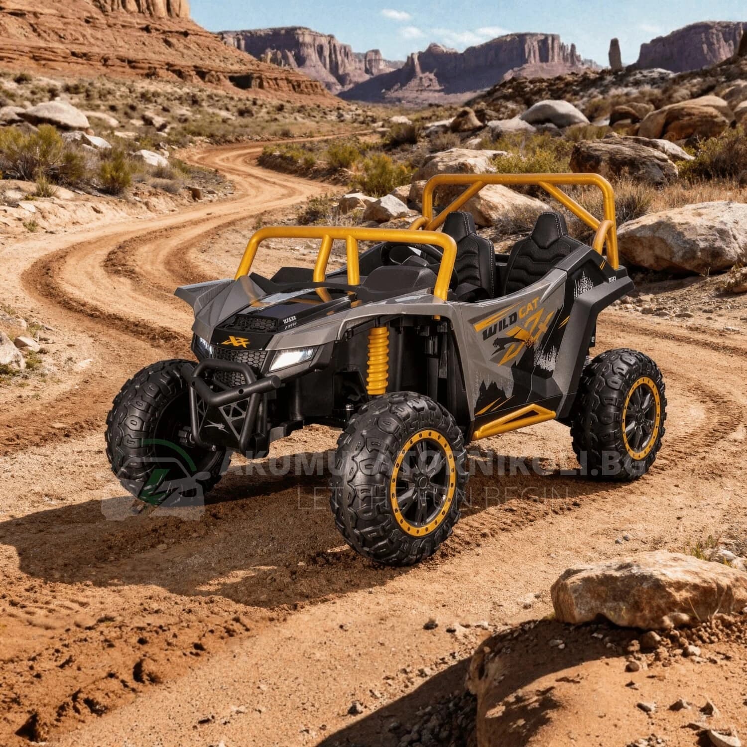 Αδειοδοτημένο ηλεκτροκίνητο UTV Arctic Cat, Wild Cat 2026, 800W, 24V7Ah, R/C, 4x4, ελαστικά EVA