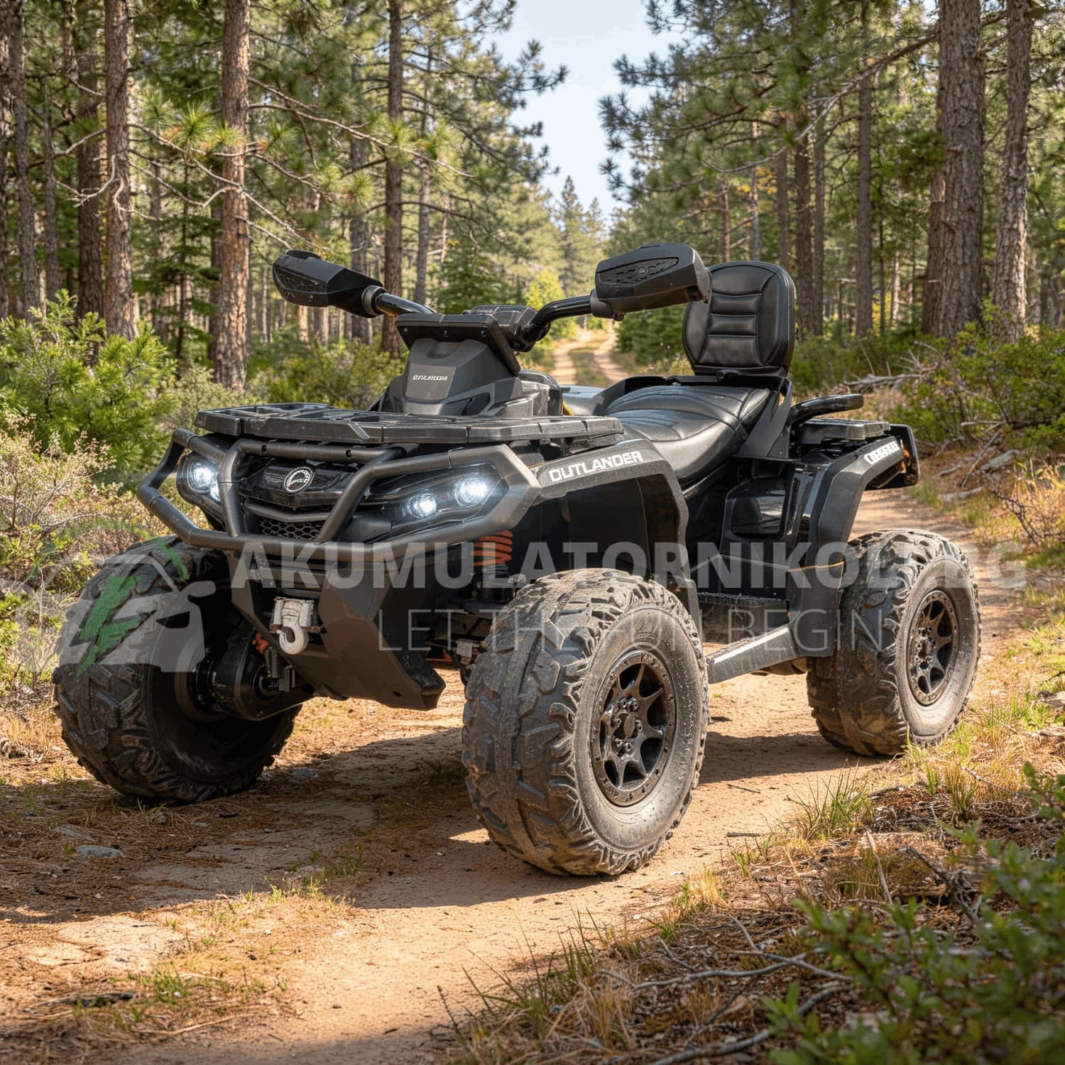 Αδειοδοτημένο παιδικό ATV CAN-AM Outlander, 800W, 4x4, 24V/7Ah, MP3
