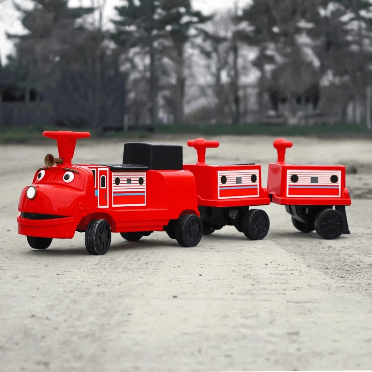 Παιδικό ηλεκτροκίνητο τρένο Chuggington,12V/7Ah, 200W, ελαστικά EVA, MP3