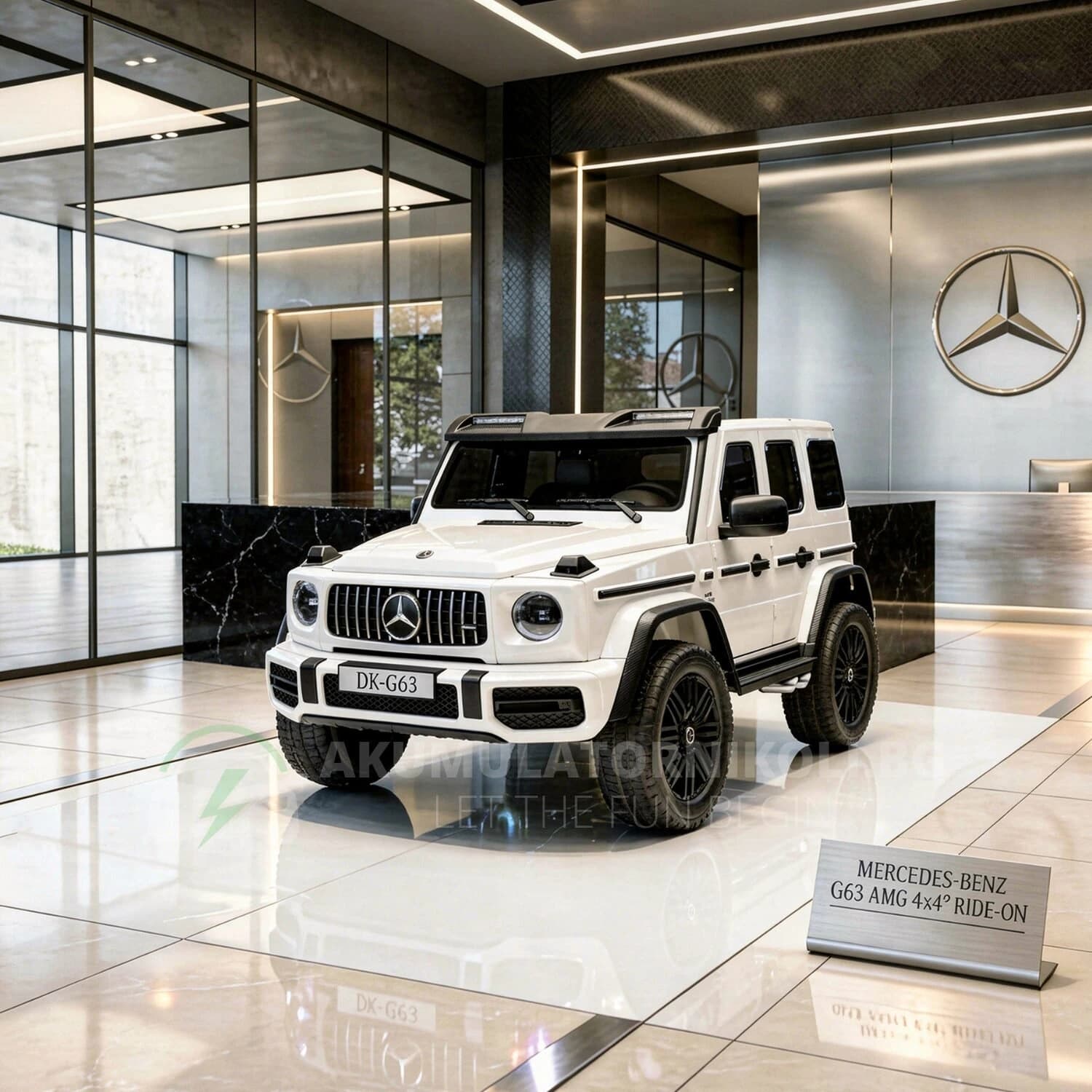 Αδειοδοτημένο ηλεκτροκίνητο τζιπ Mercedes Benz G63 AMG PREMIUM, 2026, 4x4, Mp3, 800W, 24V