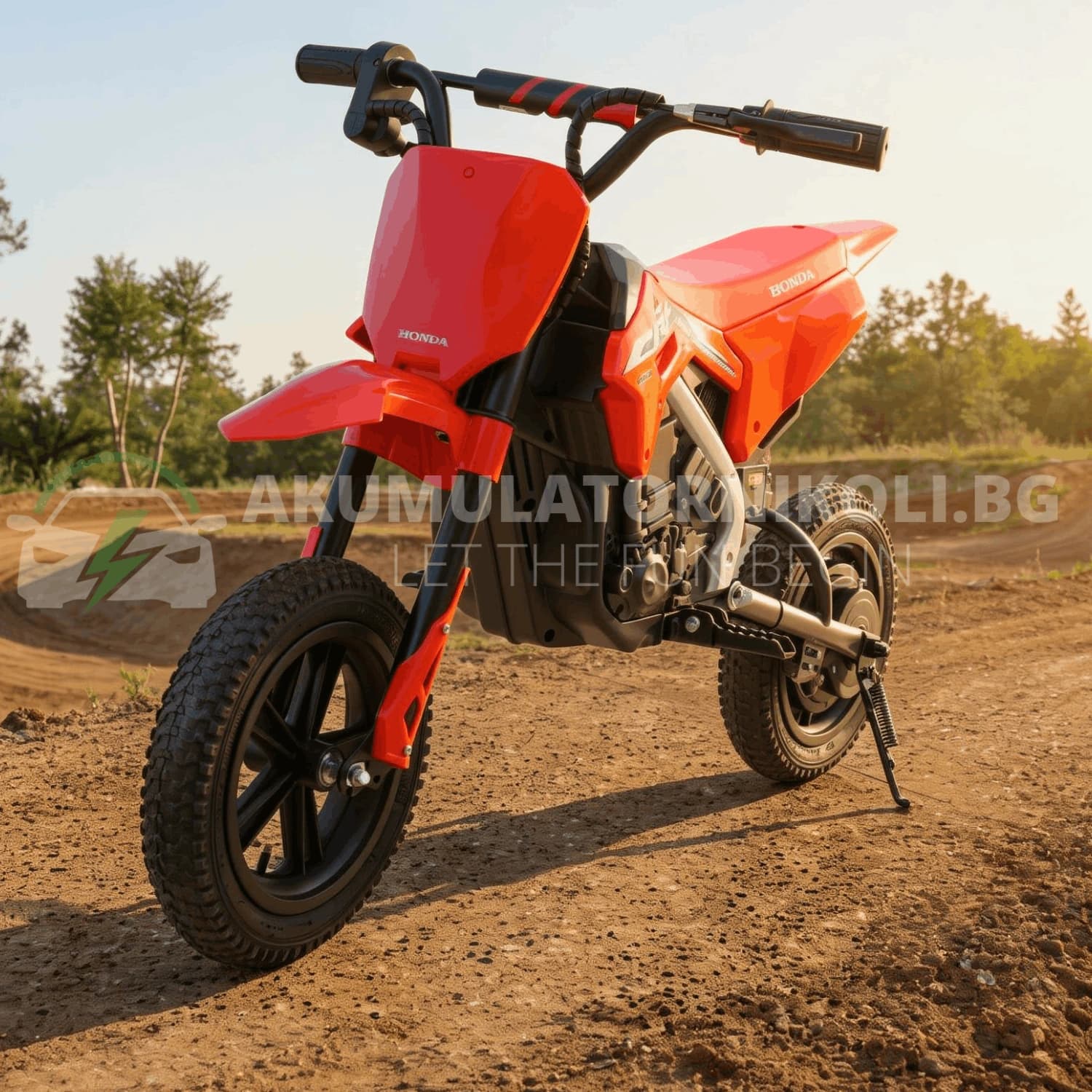 Αδειοδοτημένη ηλεκτροκίνητη μηχανή Honda CRF450, 250W, 24V/7Ah, φουσκωτά ελαστικά