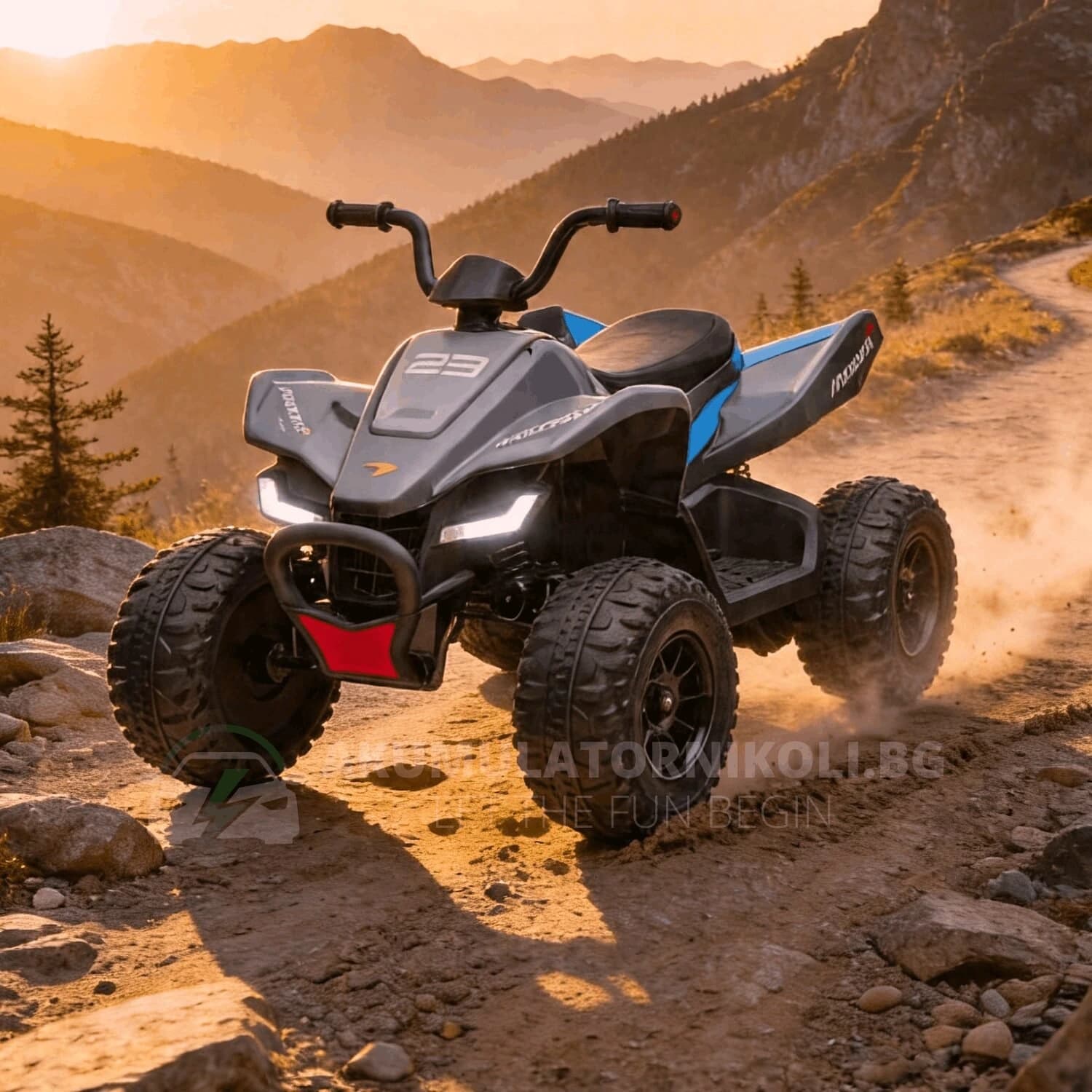 Αδειοδοτημένο ηλεκτροκίνητο ATV McLaren 2026, 200W, 4x4,12V/10Ah, ελαστικά EVA, MP3, RC 2.4G