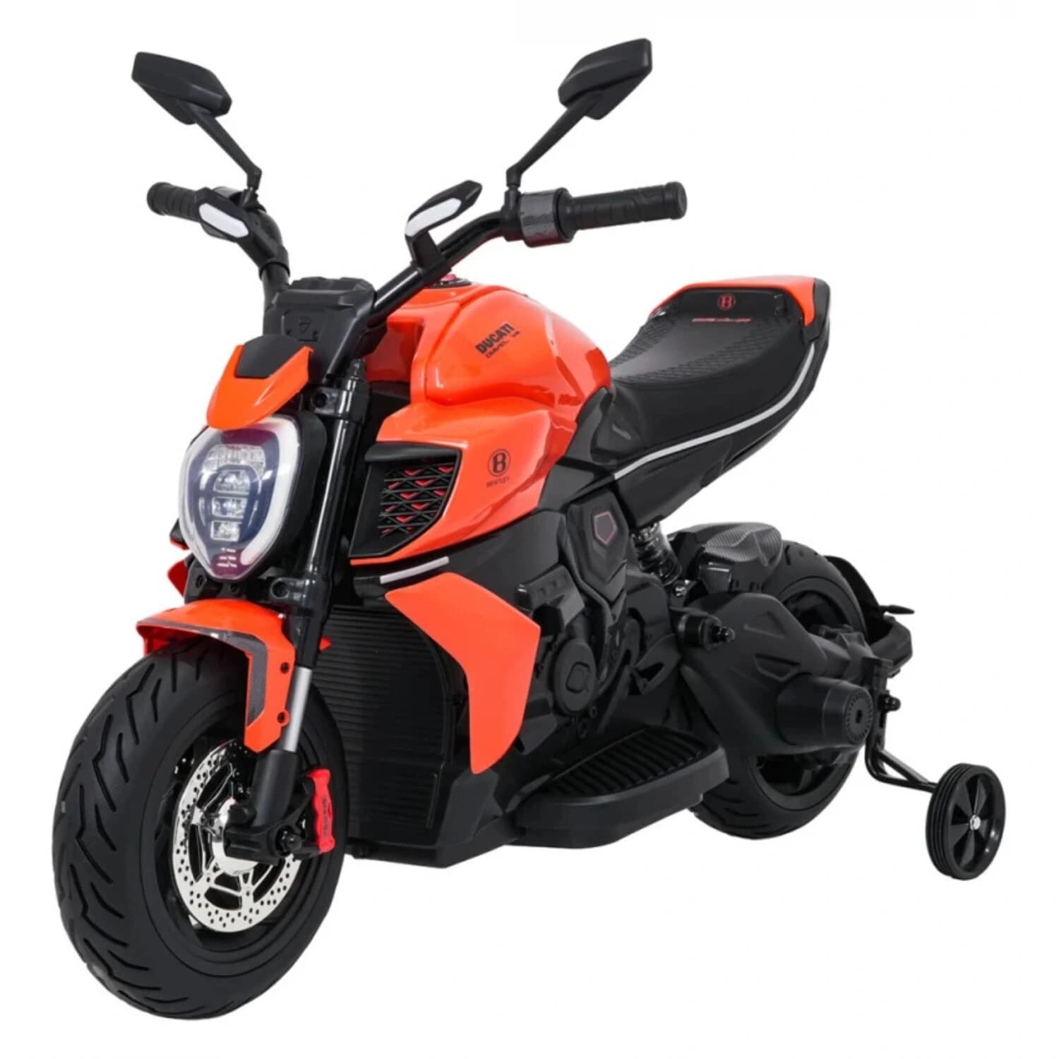 Αδειοδοτημένη ηλεκτροκίνητη μηχανή Ducati Diavel x Bentley 12V7Ah, 70W, ελαστικά EVA