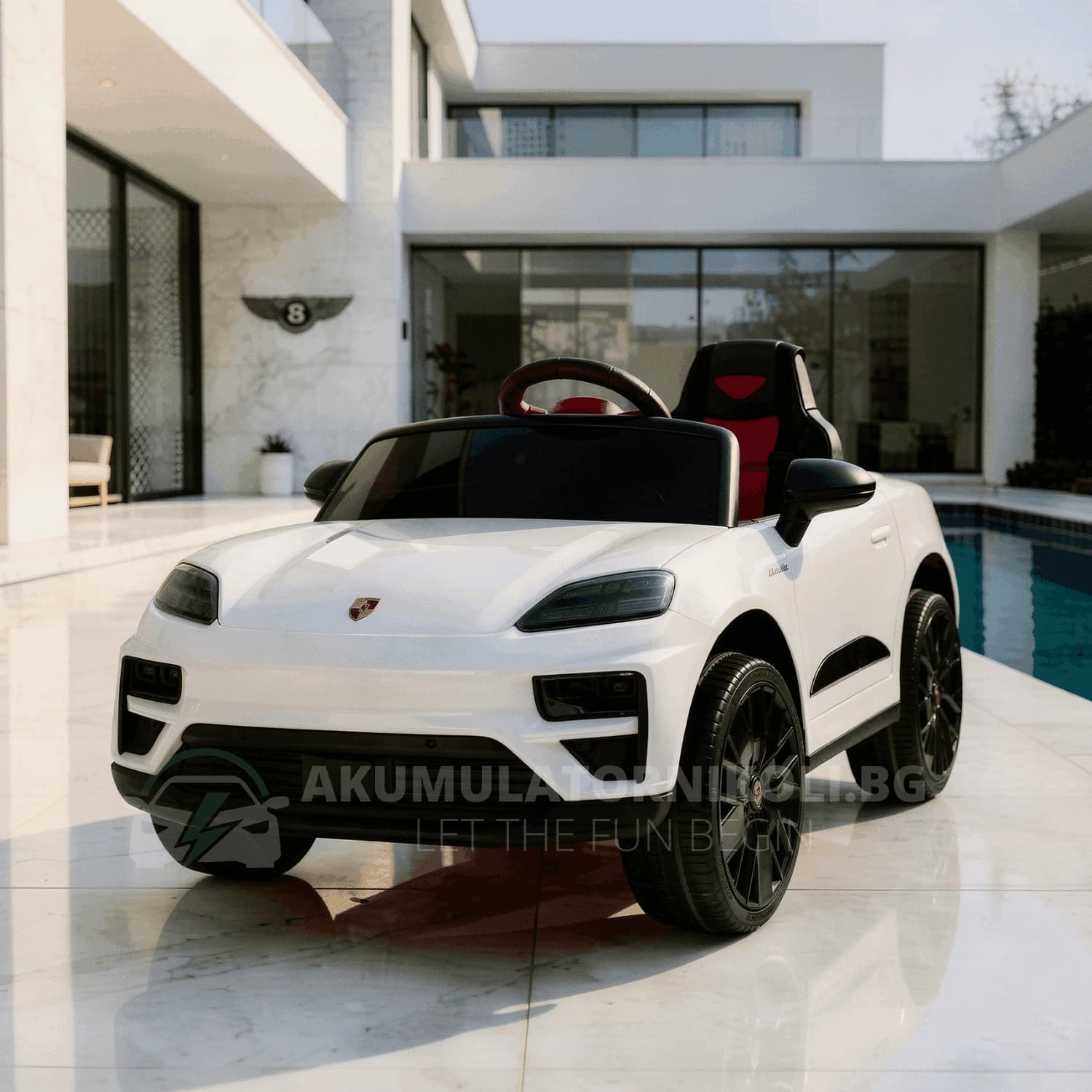 Αδειοδοτημένο ηλεκτροκίνητο τζιπ Porsche Macan, 12V/10Ah, 140W, ελαστικά EVA, 4x4, MP3, R/C