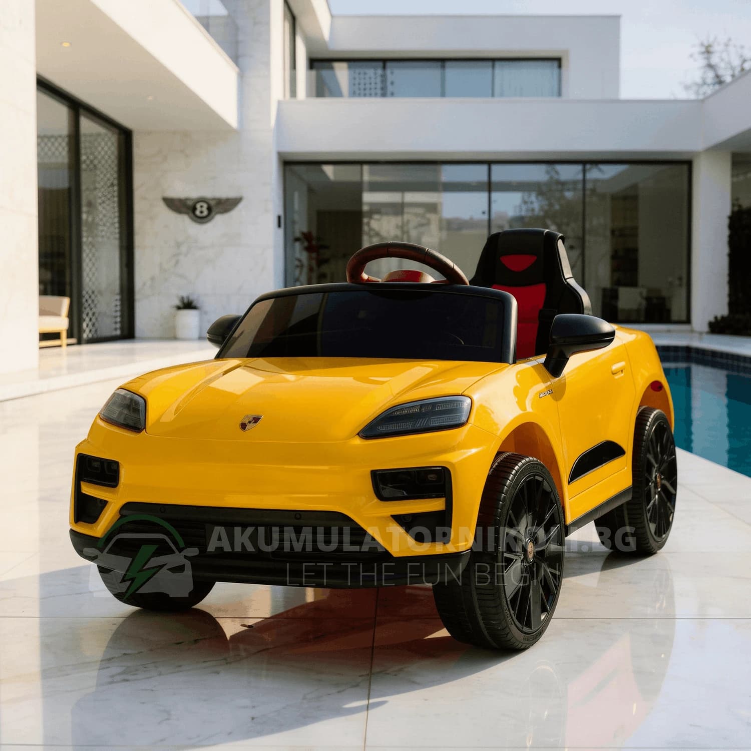Αδειοδοτημένο ηλεκτροκίνητο τζιπ Porsche Macan, 12V/10Ah, 140W, ελαστικά EVA, 4x4, MP3, R/C