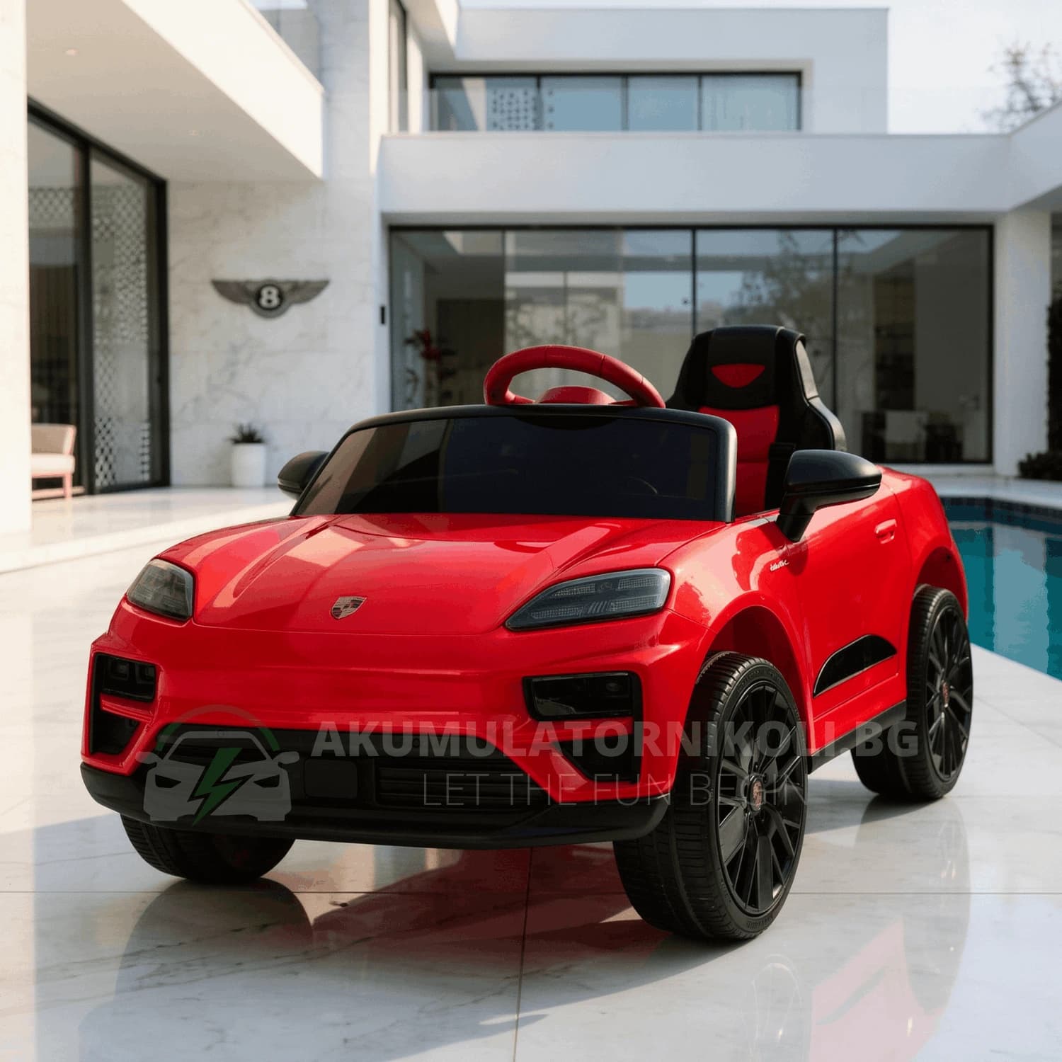 Αδειοδοτημένο ηλεκτροκίνητο τζιπ Porsche Macan, 12V/10Ah, 140W, ελαστικά EVA, 4x4, MP3, R/C
