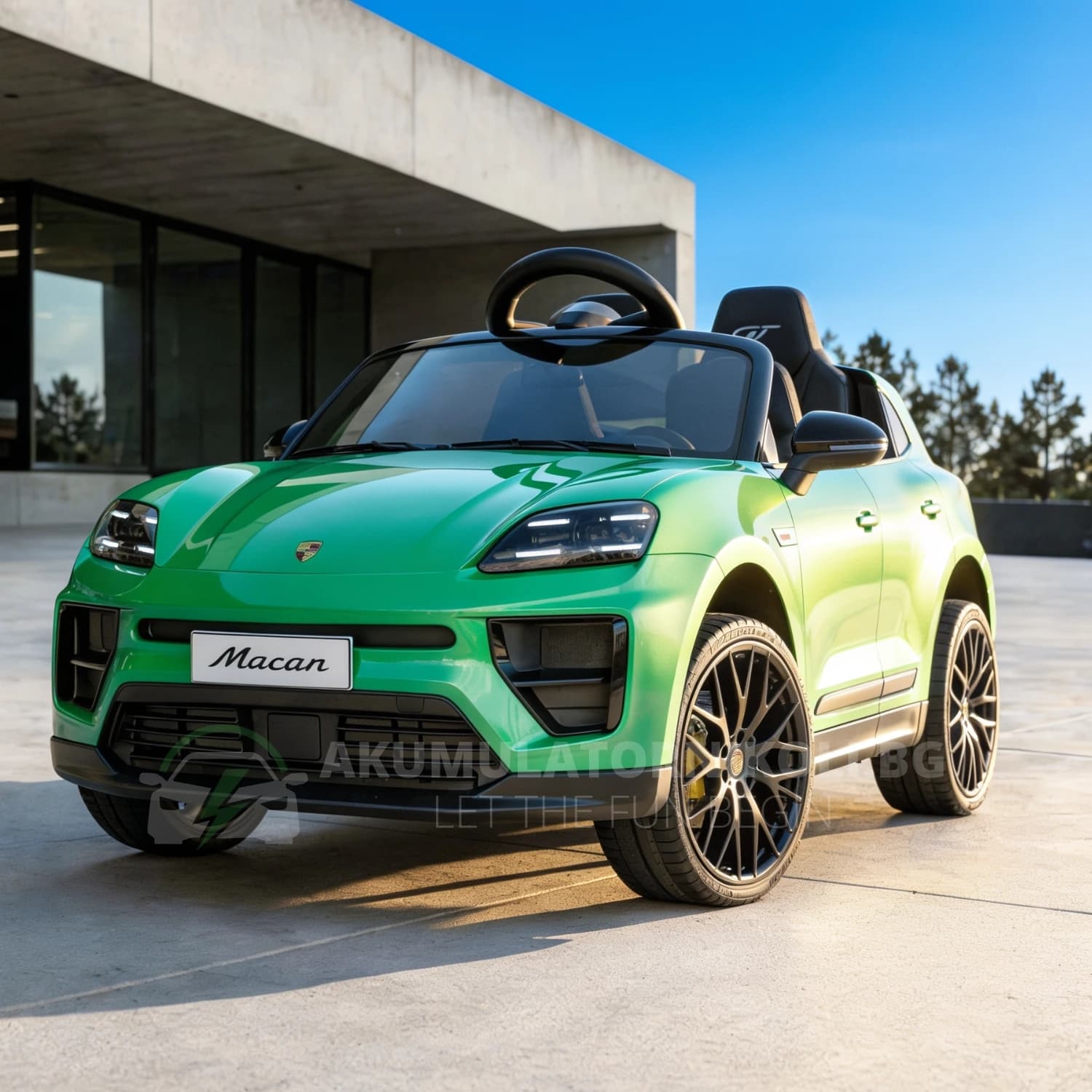 Αδειοδοτημένο ηλεκτροκίνητο τζιπ Porsche Macan, 12V/10Ah, 140W, ελαστικά EVA, 4x4, MP3, R/C