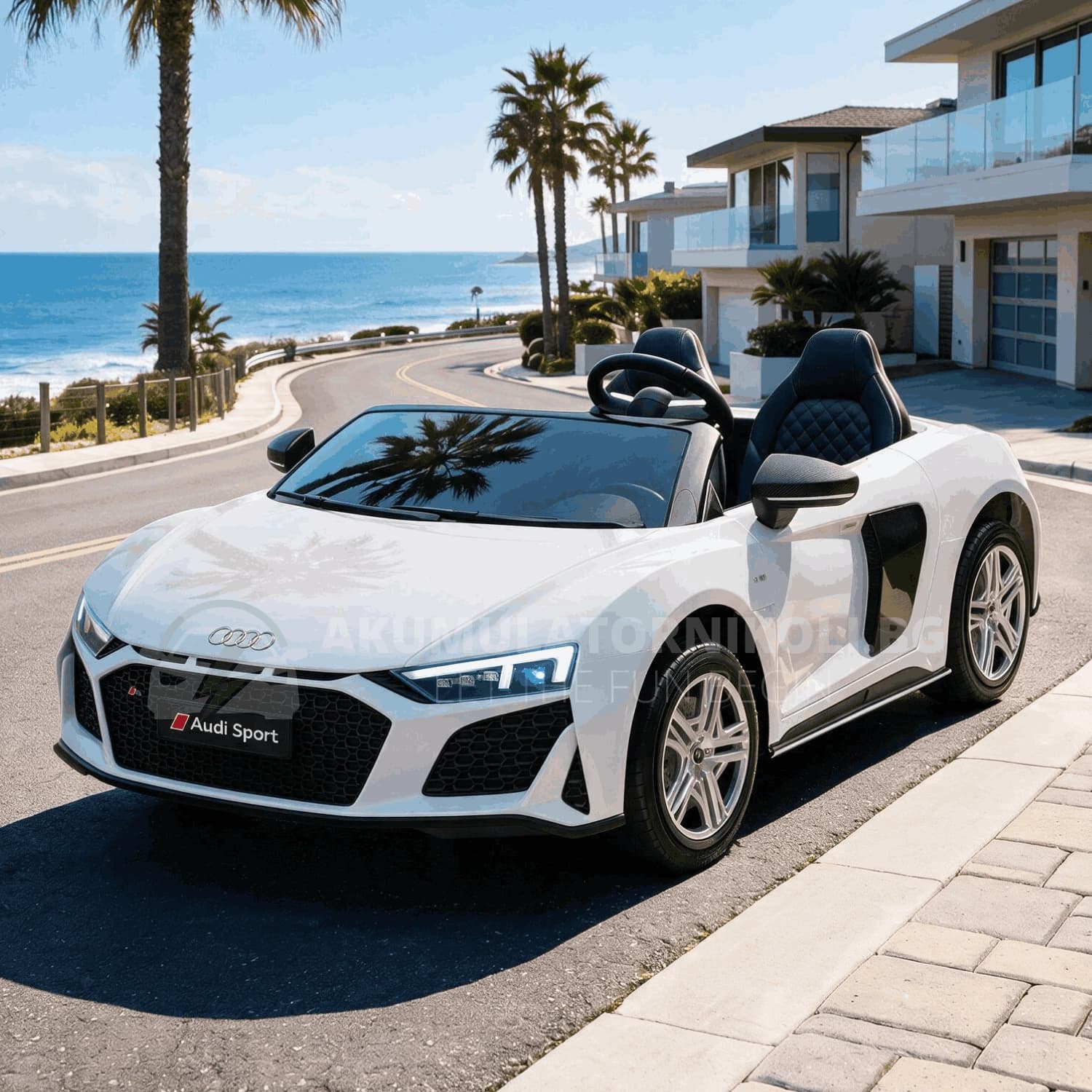 Αδειοδοτημένο ηλεκτροκίνητο αυτοκίνητο Audi R8 Premium, 400W, 24V/14Ah, ελαστικά EVA, MP3, R/C 2.4G