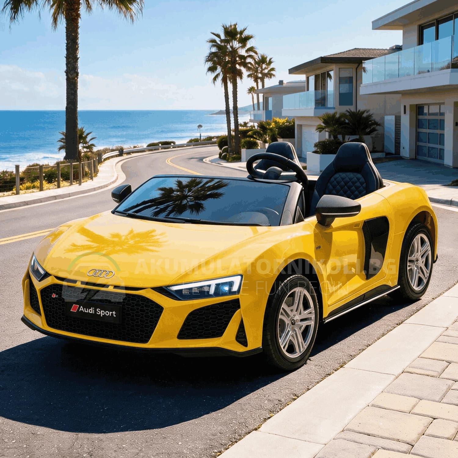 Αδειοδοτημένο ηλεκτροκίνητο αυτοκίνητο Audi R8 Premium, 400W, 24V/14Ah, ελαστικά EVA, MP3, R/C 2.4G