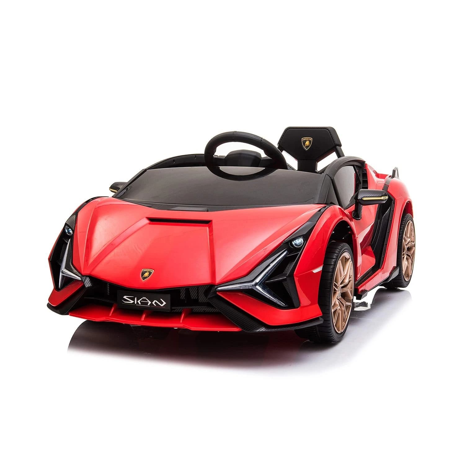 Αδειοδοτημένο ηλεκτροκίνητο αυτοκίνητο Lamborghini Sian, 12V, ελαστικά EVA, δερμάτινο κάθισμα
