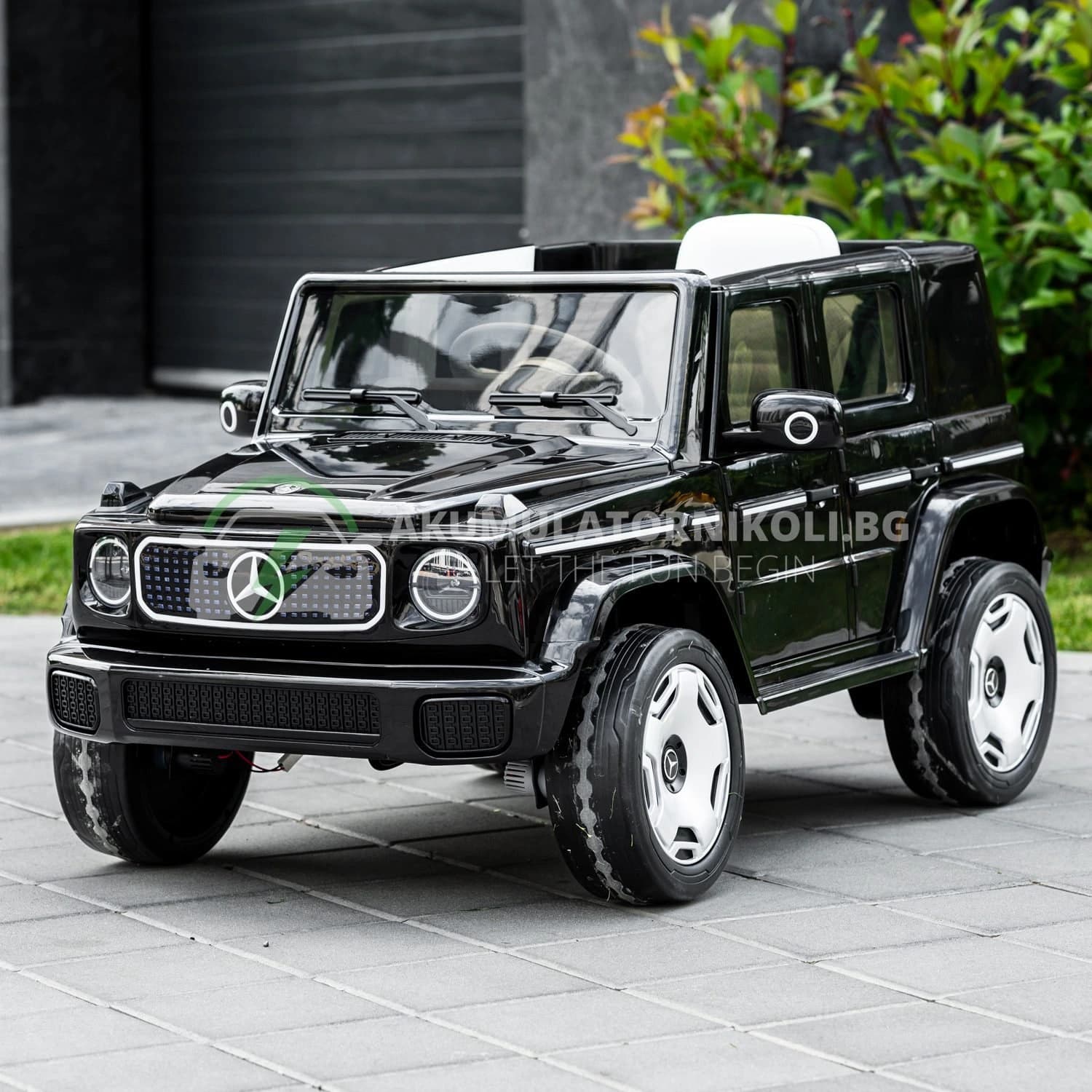 Αδειοδοτημένο ηλεκτροκίνητο τζιπ Mercedes EQG 2026, 140W, 4x4, 12V/9Ah, ελαστικά EVA