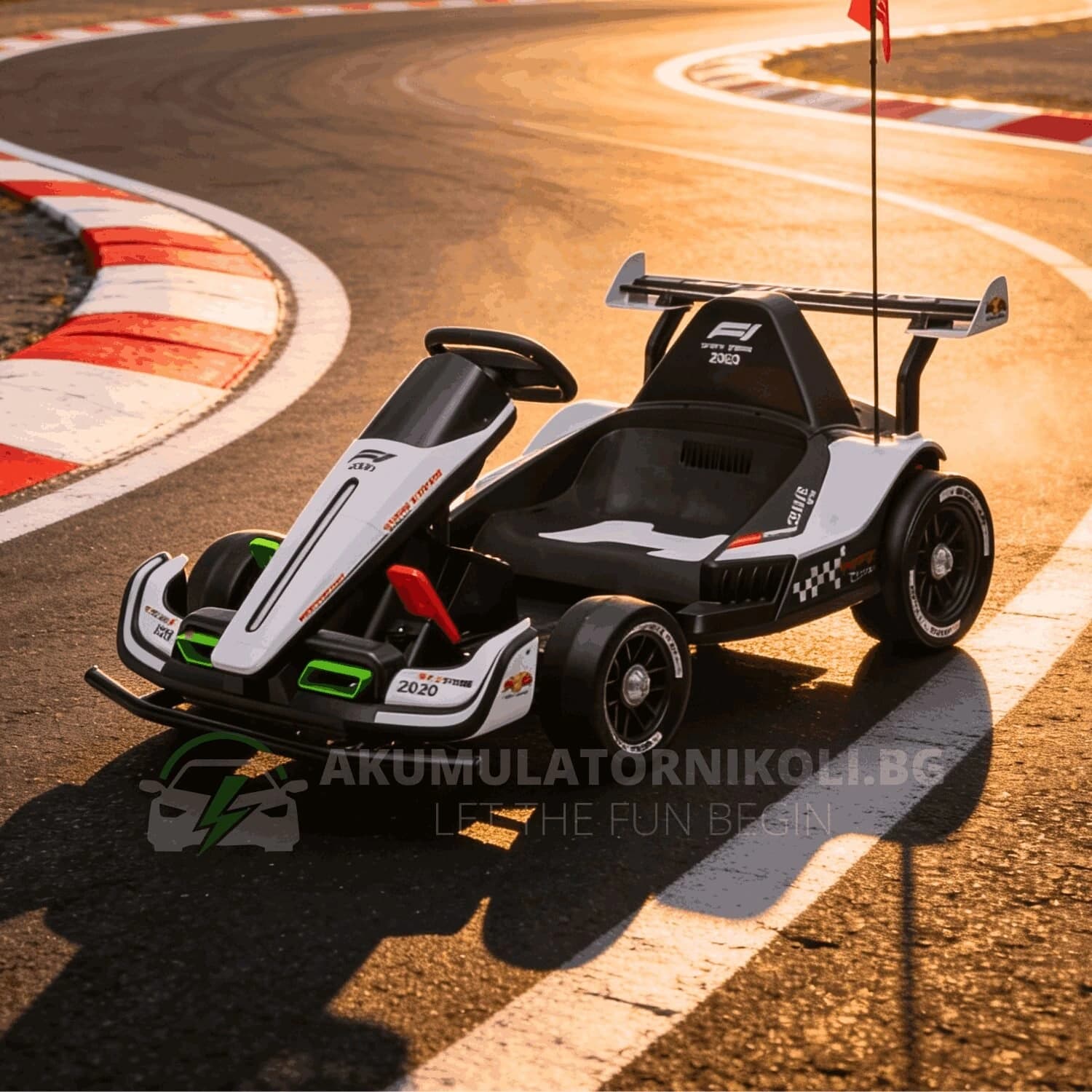 Παιδικό ηλεκτροκίνητο καρτ Racing F1, 500W, 24V/14Ah, R/C 2.4, ελαστικά EVA