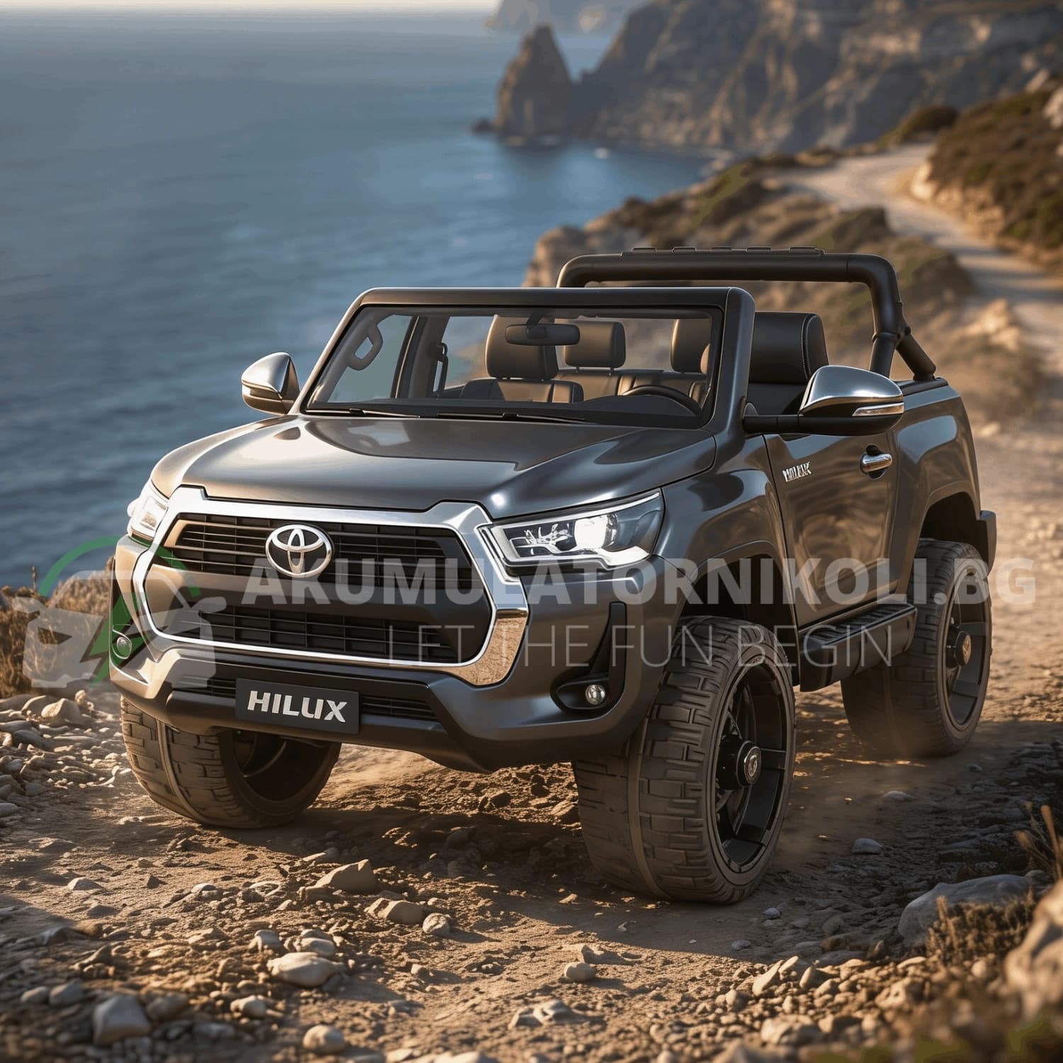 Αδειοδοτημένο ηλεκτροκίνητο τζιπ Toyota Hilux, 180W, 12V/14Ah, R/C 2.4G, ελαστικά EVA, 4x4