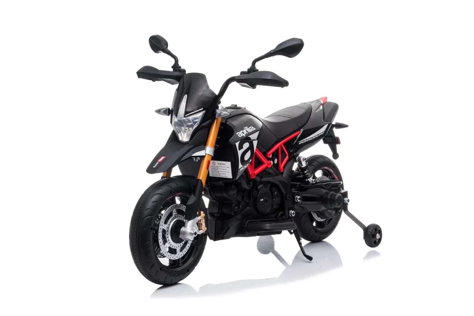 Αδειοδοτημένη ηλεκτροκίνητη μηχανή Aprilia Dorsoduro 900 2025, 60W, 12V/4.5AH, ελαστικά EVA