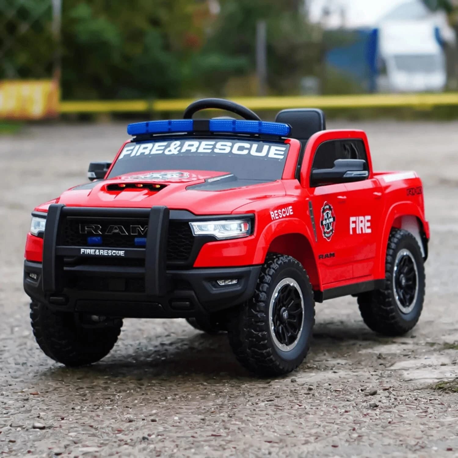 Αδειοδοτημένο ηλεκτροκίνητο τζιπ Dodge Ram 1500 RHO, 200W, 12V/10Ah, ελαστικά EVA, MP3