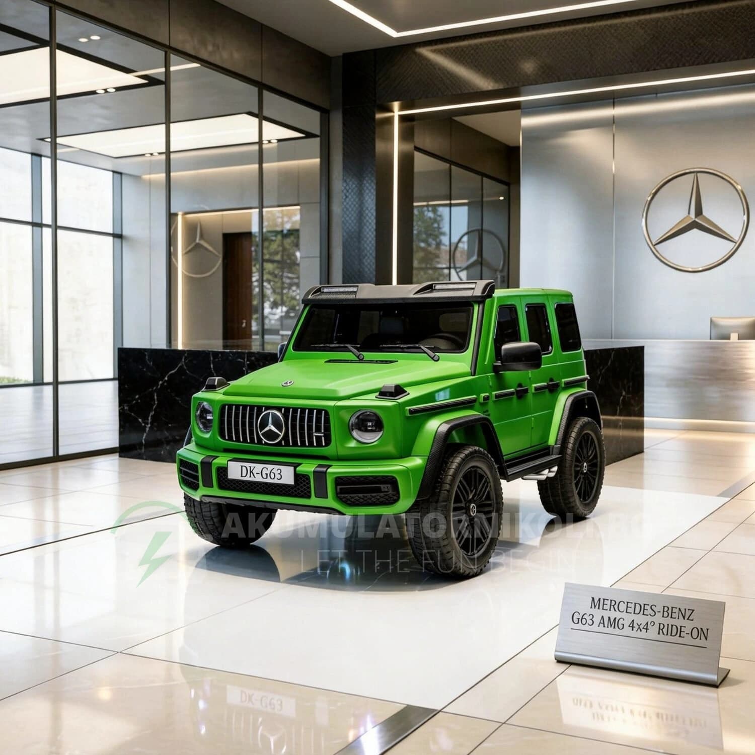 Αδειοδοτημένο ηλεκτροκίνητο τζιπ Mercedes Benz G63 AMG 2026, 4x4², Mp3, 800W, 24V